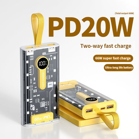 Original 20000 mAh 66W Power Bank Large Capacity