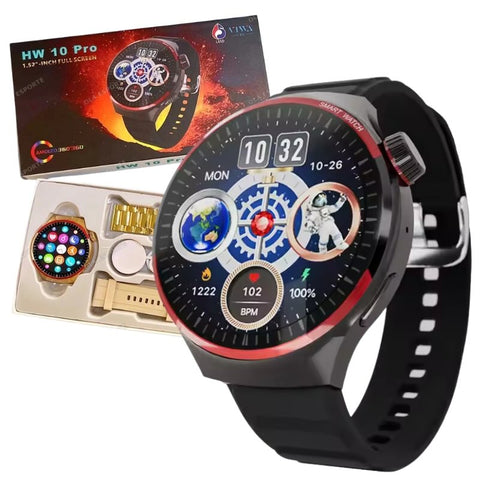 HW10 Pro Smartwatch | 1.52" AMOLED Display | Bluetooth Call | Fitness Tracker | Stylish Design
