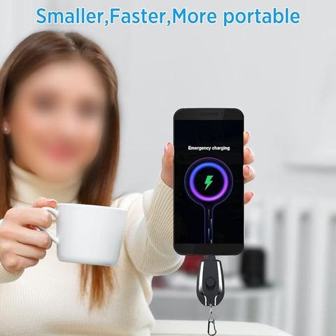 Mini Keychain Power Bank | Ultra-Compact 1500mAh Emergency Charger for Phones & Gadgets