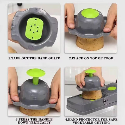 16-in-1 High-Quality Mandoline Slicer & Vegetable Chopper | Multifunctional Food Cutter, Grater & Shredder for Kitchen