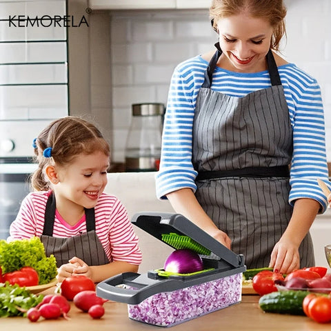 16-in-1 High-Quality Mandoline Slicer & Vegetable Chopper | Multifunctional Food Cutter, Grater & Shredder for Kitchen